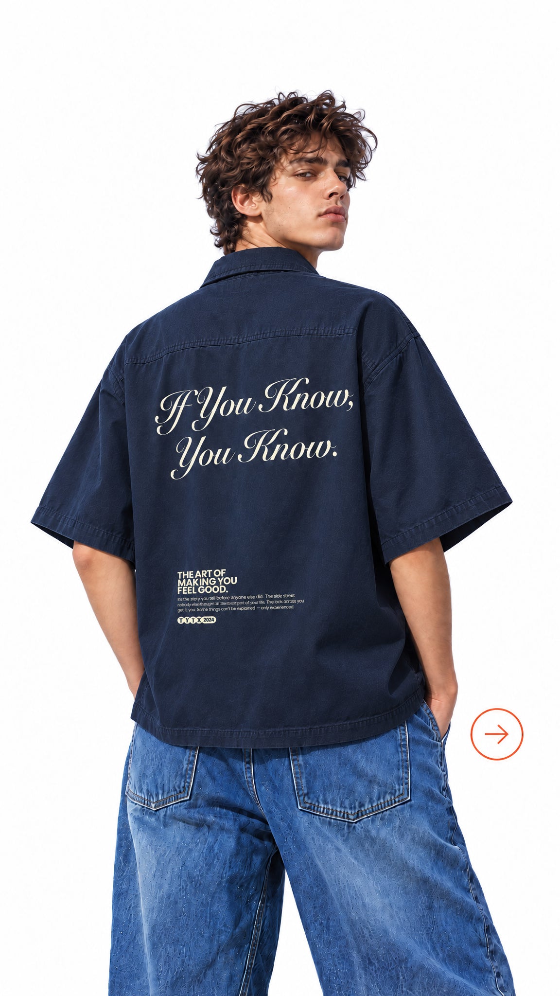 Script Boxy Patch Pocket Short Sleeve work Shirt- mens