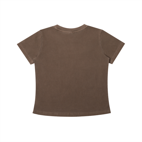 Mushroom Jazz Womens Vintage Wash Slim Fit T-shirt