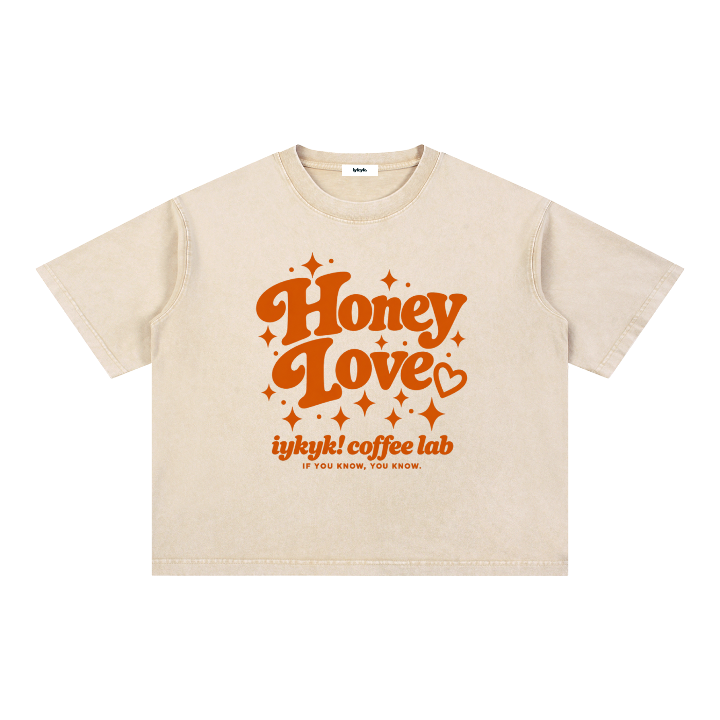 Honey Love Mineral Wash Boxy Cotton T-Shirt