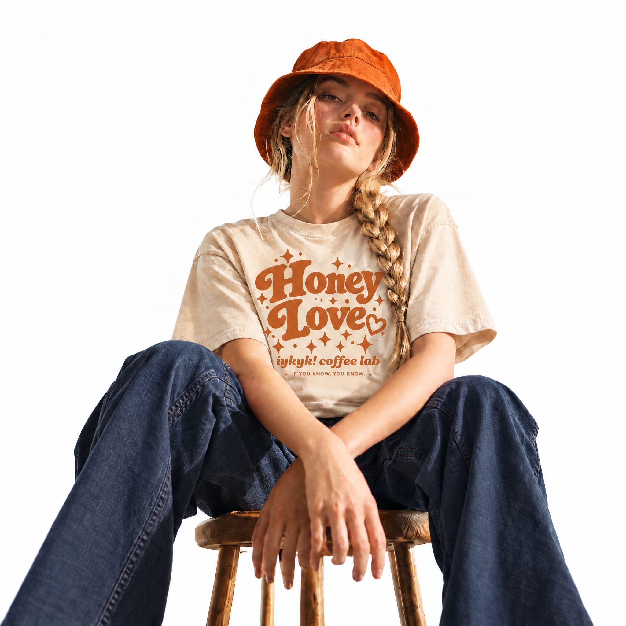 Honey Love Mineral Wash Boxy Cotton T-Shirt