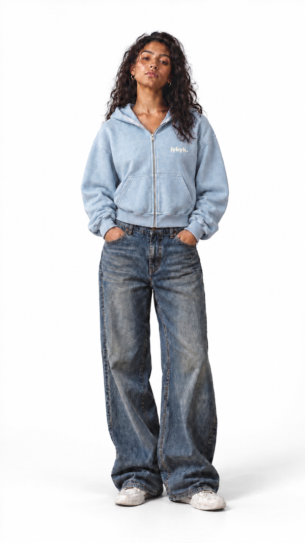 Mushroom Jazz Women's Mineral Wash Full Zip Hoodie
