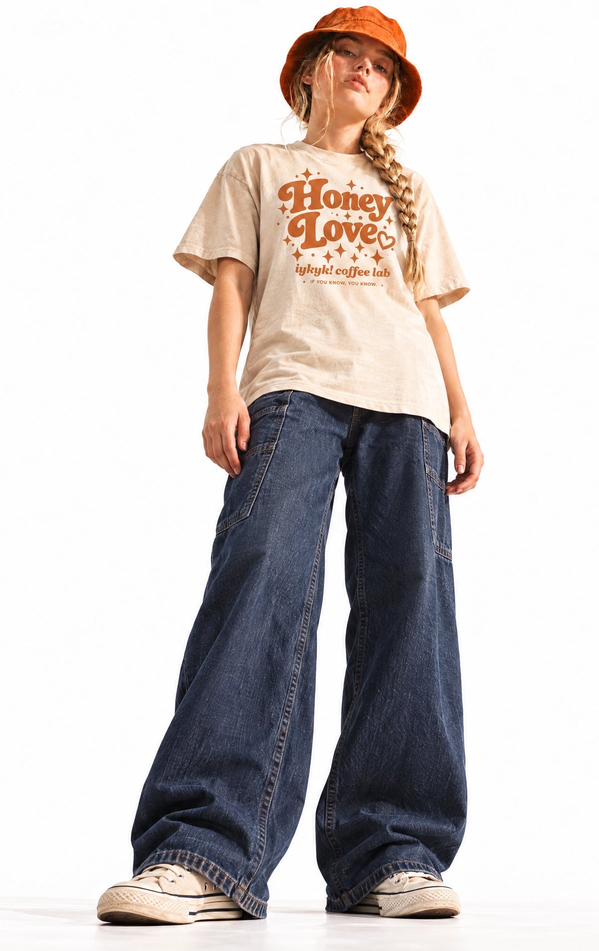 Honey Love Mineral Wash Boxy Cotton T-Shirt